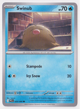 Swinub single card from Pokemon