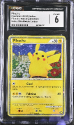 Pikachu (HOLO)(ITALIAN) : PIKACHU 2010 WORLD COLLECTION - CERTIFIED GUARANTY COMPANY Graded Card - 6 EX/NM