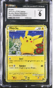 Pikachu (HOLO)(ITALIAN) : PIKACHU 2010 WORLD COLLECTION - CERTIFIED GUARANTY COMPANY Graded Card - 6 EX/NM