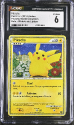 Pikachu (HOLO)(ITALIAN) : PIKACHU 2010 WORLD COLLECTION - CERTIFIED GUARANTY COMPANY Graded Card - 6 EX/NM