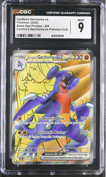Cynthia's Garchomp Ex : SVP204 BLACK STAR PROMO - CERTIFIED GUARANTY COMPANY Graded Card - 9 MINT