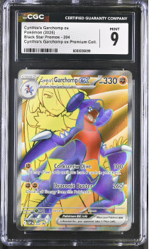 Cynthia's Garchomp Ex : SVP204 BLACK STAR PROMO - CERTIFIED GUARANTY COMPANY Graded Card - 9 MINT