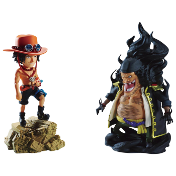 One Piece WCF Stories Ace vs Teach Figures