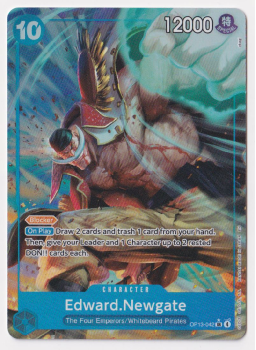 Edward.Newgate (ALTERNATE ART) single card from One Piece Trading Card Game