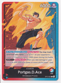 Portgas.D.Ace single card from One Piece Trading Card Game