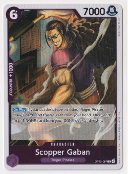 Scopper Gaban single card from One Piece Trading Card Game