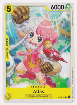 Atlas single card from One Piece Trading Card Game