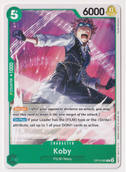 Koby single card from One Piece Trading Card Game