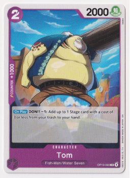 Tom single card from One Piece Trading Card Game