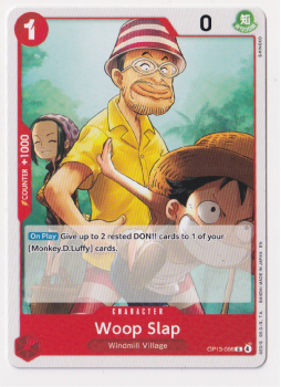 Woop Slap single card from One Piece Trading Card Game