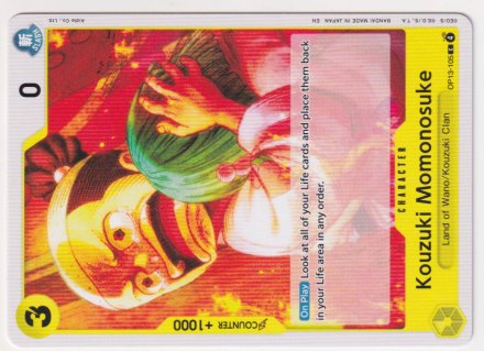 Kouzuki Momonosuke single card from One Piece Trading Card Game