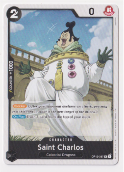 Saint Charlos single card from One Piece Trading Card Game