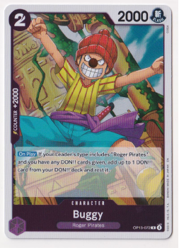 Buggy single card from One Piece Trading Card Game