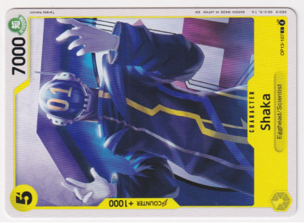 Shaka single card from One Piece Trading Card Game