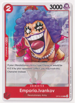 Emporio.Ivankov single card from One Piece Trading Card Game