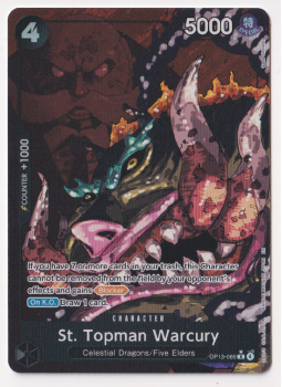 St. Topman Warcury (ALTERNATE ART) single card from One Piece Trading Card Game