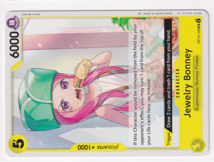Jewelry Bonney single card from One Piece Trading Card Game