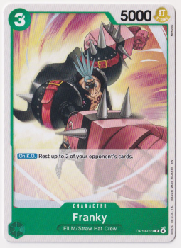 Franky single card from One Piece Trading Card Game