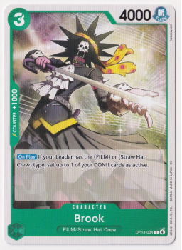 Brook single card from One Piece Trading Card Game