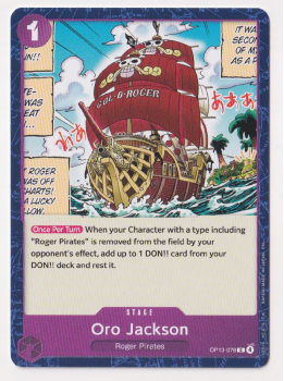 Oro Jackson single card from One Piece Trading Card Game