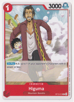 Higumi single card from One Piece Trading Card Game