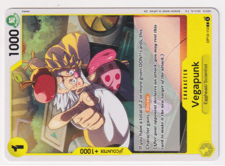 Vegapunk single card from One Piece Trading Card Game