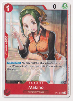 Makino single card from One Piece Trading Card Game