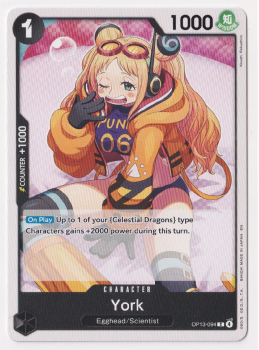 York single card from One Piece Trading Card Game