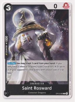 Saint Rosward single card from One Piece Trading Card Game