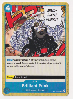 Brilliant Punk single card from One Piece Trading Card Game
