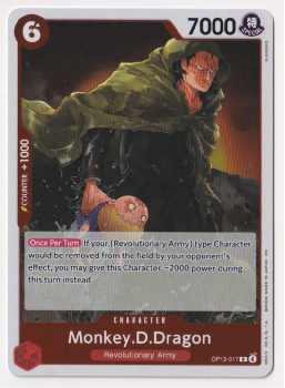 Monkey.D.Dragon single card from One Piece Trading Card Game