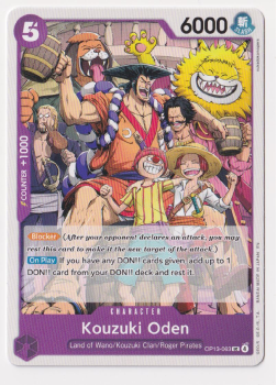 Kouzuki Oden single card from One Piece Trading Card Game