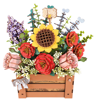 Rolife Wooden Bloom Box
