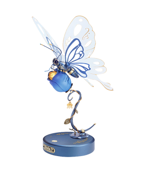 ROKR Butterfly Blue DIY Mechanical 3D Puzzle