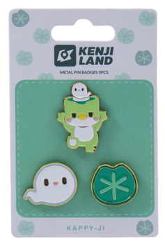 Kenji: Metal Pin Badges 3pcs - Kland Kappy - Ji