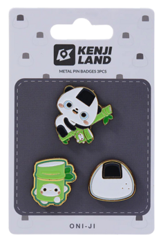 Kenji: Metal Pin Badges 3pcs - Kland Oni - Ji