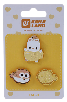 Kenji: Metal Pin Badges 3pcs - Kland Tai - Ji