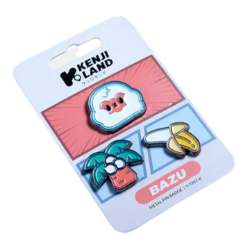 Kenji: Metal Pin Badges 3pcs - Tiny-K Bazu