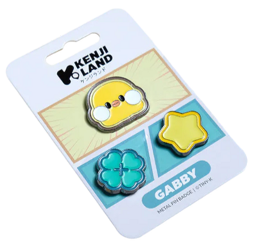 Kenji: Metal Pin Badges 3pcs - Tiny-K Gabby