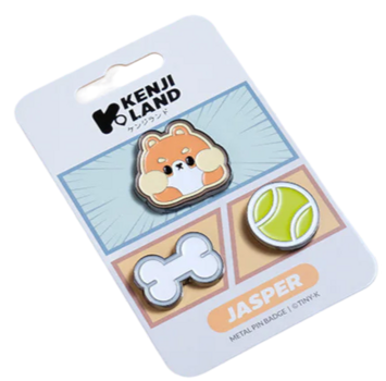 Kenji: Metal Pin Badges 3pcs - Tiny-K Jasper