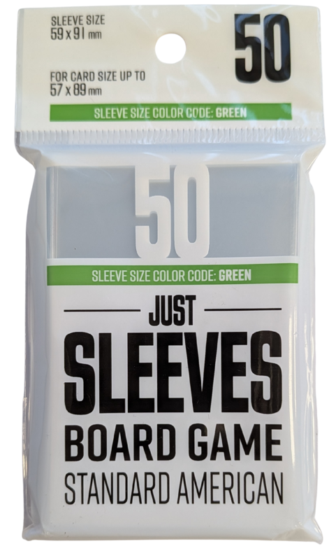 just sleeves standard card game Black (50) ready for the long haul Just Sleeves - Standard Card