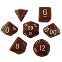 Legend Dice Dice Set : 16mm Opaque Brown