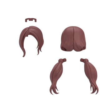 30MS Option Hair Style Parts Vol.12 Pigtails 9 Colour Brown 5