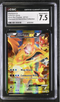 Charizard EX (PROMO) : XY121 BLACK STAR PROMO - CERTIFIED GUARANTY COMPANY Graded Card - 7.5 NEAR MINT+
