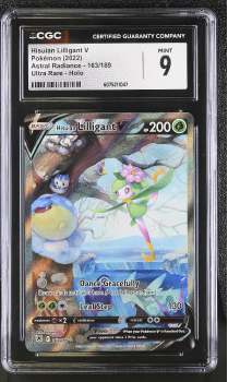 Hisuian Lilligant V (ULTRA RARE - HOLO) : 163/189 SWORD AND SHIELD - ASTRAL RADIANCE - CERTIFIED GUARANTY COMPANY Graded Card - 9 MINT