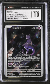 Mewtwo (PROMO) : SVP052 BLACK STAR PROMO - CERTIFIED GUARANTY COMPANY Graded Card - 10 GEM MINT