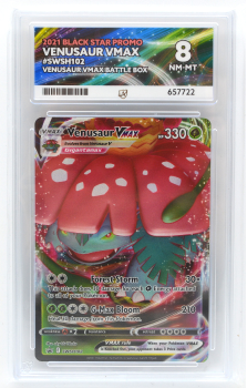 Venusaur VMAX (PROMO) : SWSH102 BLACK STAR PROMO - ACE GRADING Graded Card - 8 NM-MT