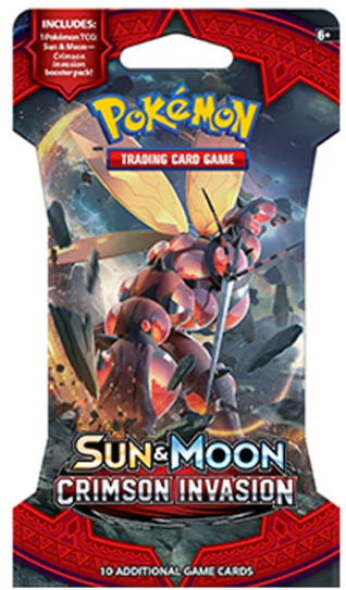 Pokemon Blister Booster Pack (10 Cards) - Buzzwole - Sun and Moon Crimson Invasion | Chaos Cards Pokemon Blister Booster Pack (10 Cards) - Buzzwole - Sun and Moon Crimson Invasion | Chaos Cards