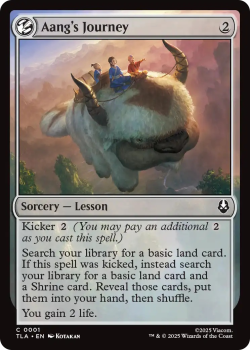 Aang's Journey single card from Magic: the Gathering