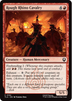 Rough Rhino Cavalry single card from Magic: the Gathering